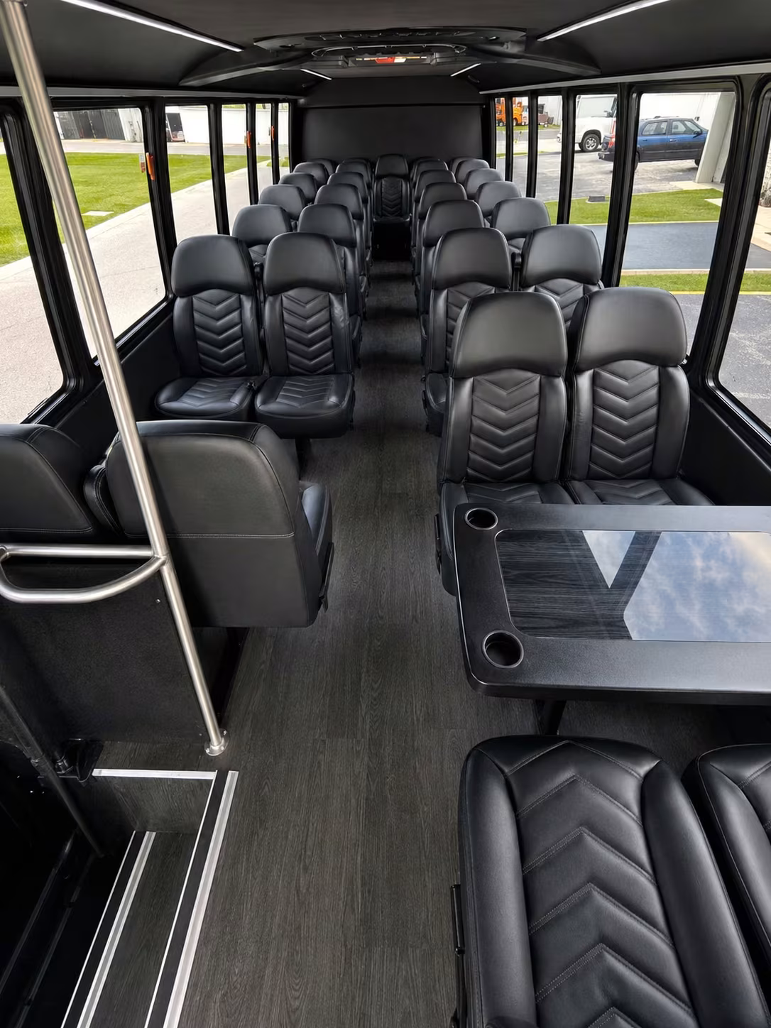 15 passenger minibus interior