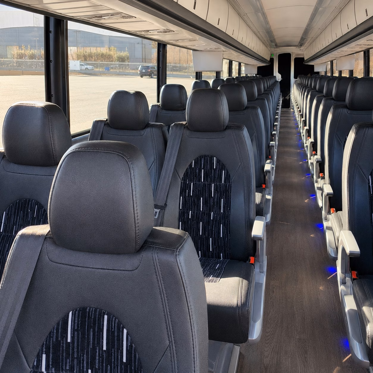 carson charter bus interior
