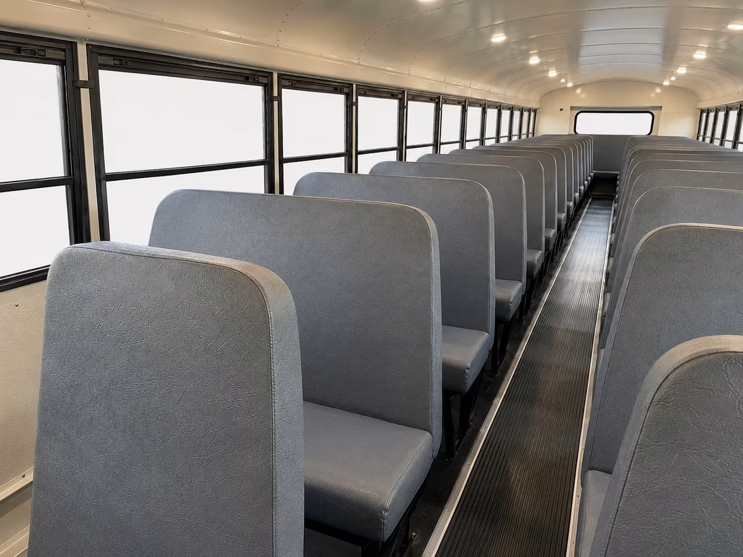school bus inside