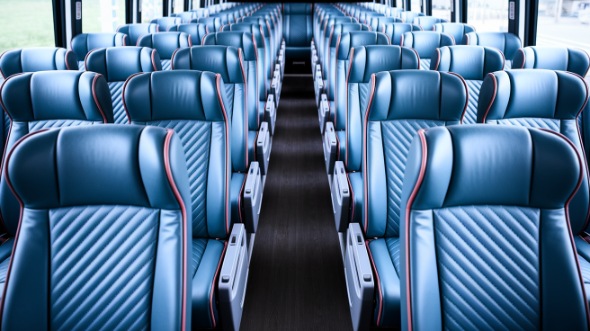 55 passenger charter bus interior