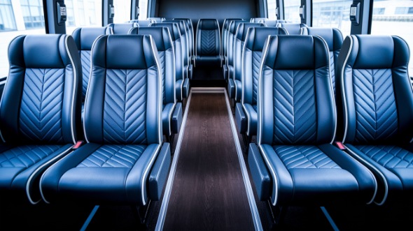 carson 18 passenger minibus inside