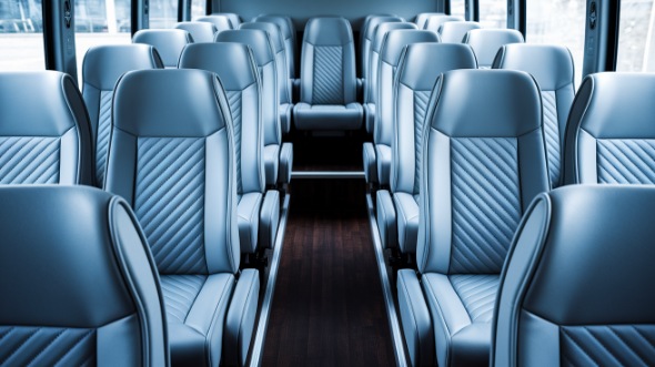 carson 28 passenger minibus inside