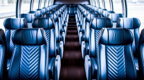 carson 50 passenger charter bus inside