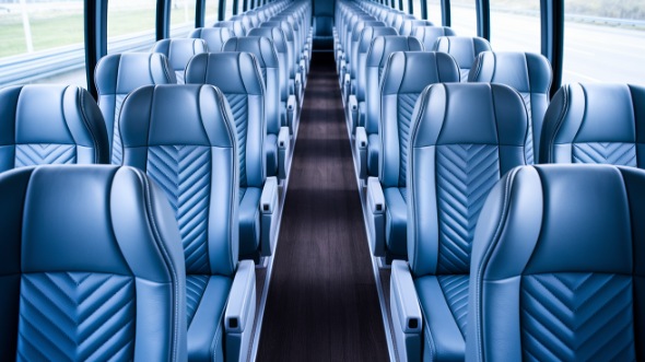carson 54 passenger charter bus interior