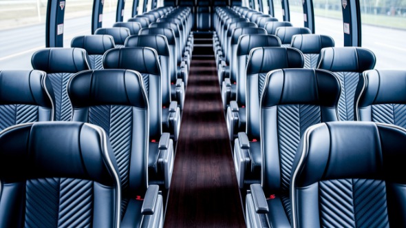 carson 55 passenger charter bus inside