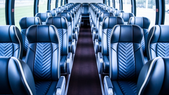 carson 56 passenger charter bus inside