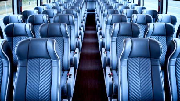 carson 56 passenger charter bus interior