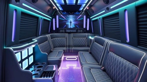 carson party bus rental inside