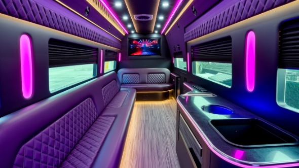 carson sprinter limo rental inside